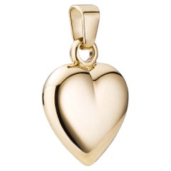 BNH heart pendant in 14 karat gold – 10 x 10 mm – Classic gold heart