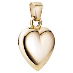 BNH heart pendant in 14 karat gold – 15 x 15 mm – Classic gold heart