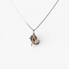 BNH pendant with cross, anchor and heart in 14 karat gold – Faith, hope and love