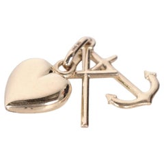 BNH pendant with cross, anchor and heart in 14 karat gold – Faith, hope and love