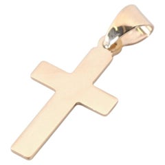 BNH standard cross pendant in 14 karat gold – 20 x 13 mm – Wide classic cross