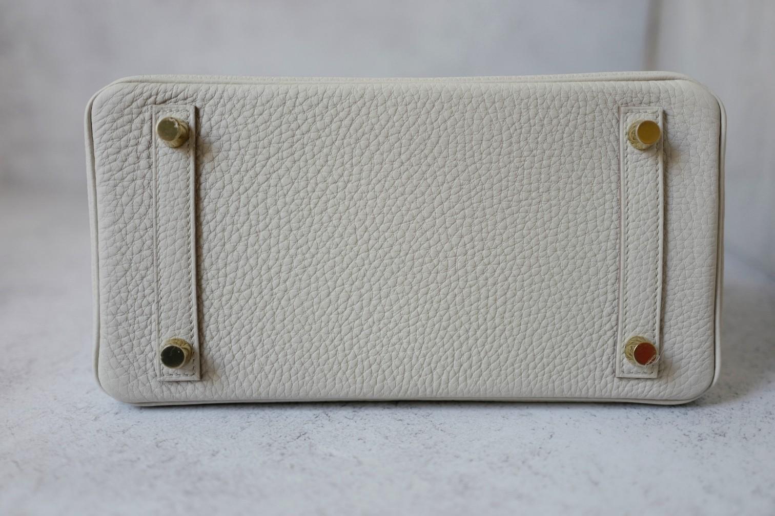 BNIB Bolso Hermès Birkin 25 Piel Beton Veau Togo con Herrajes Dorados K 2025 en venta 2