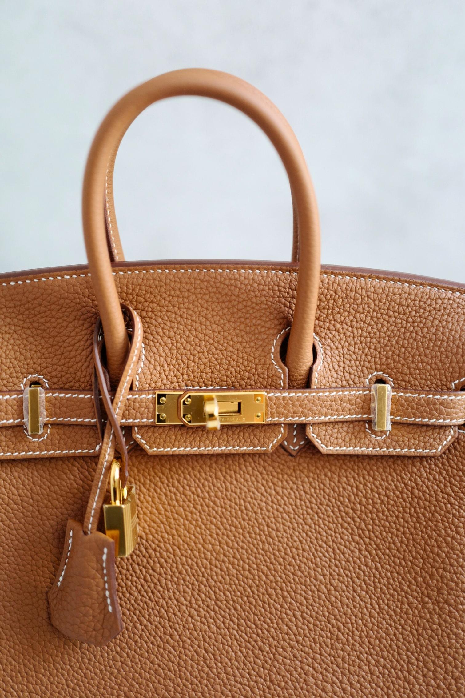 BNIB Hermès Birkin 25 Bag Gold Togo Leather with Gold Hardware en vente 6