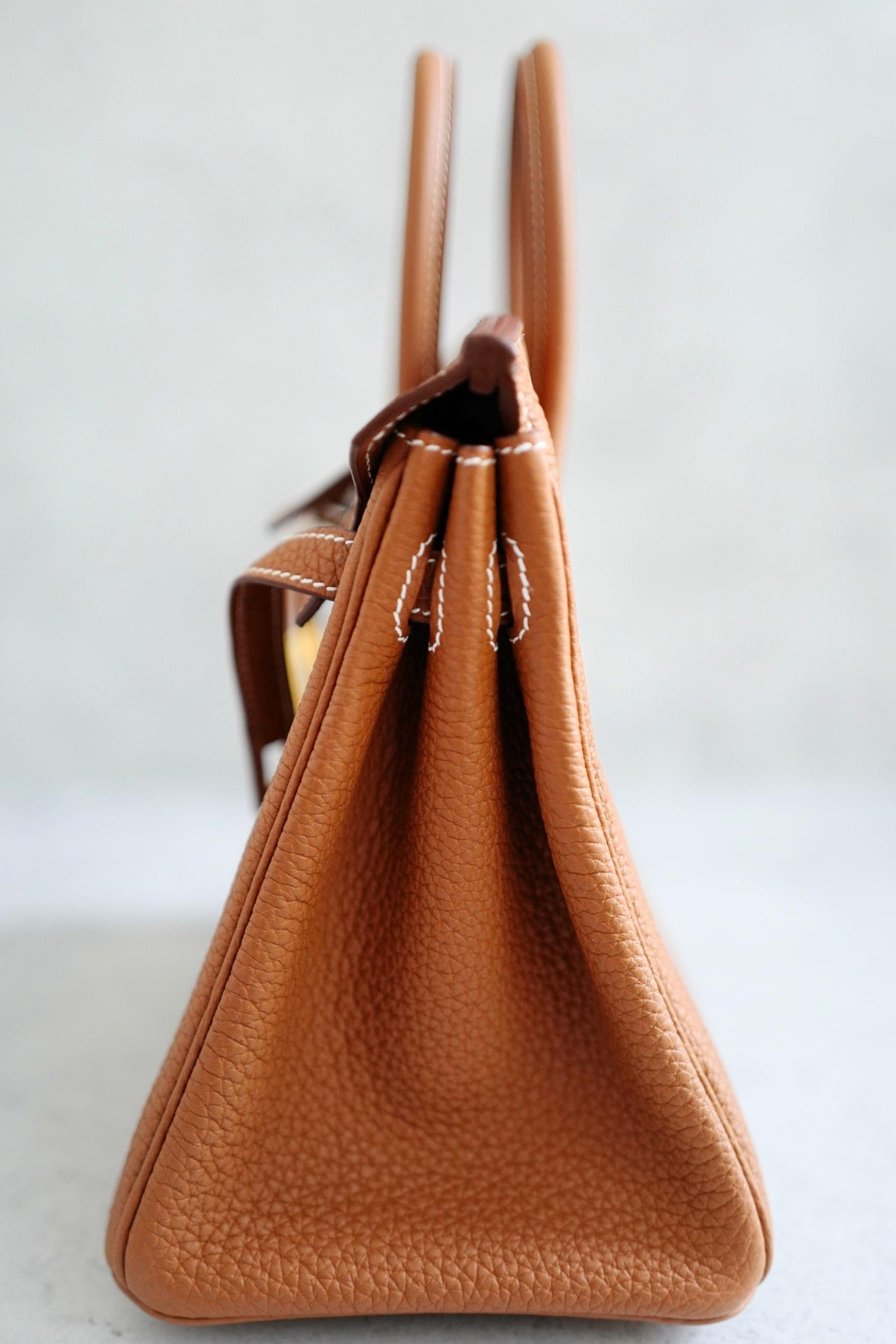 BNIB Hermès Birkin 25 Bag Gold Togo Leather with Gold Hardware Neuf - En vente à Forest Park, GA