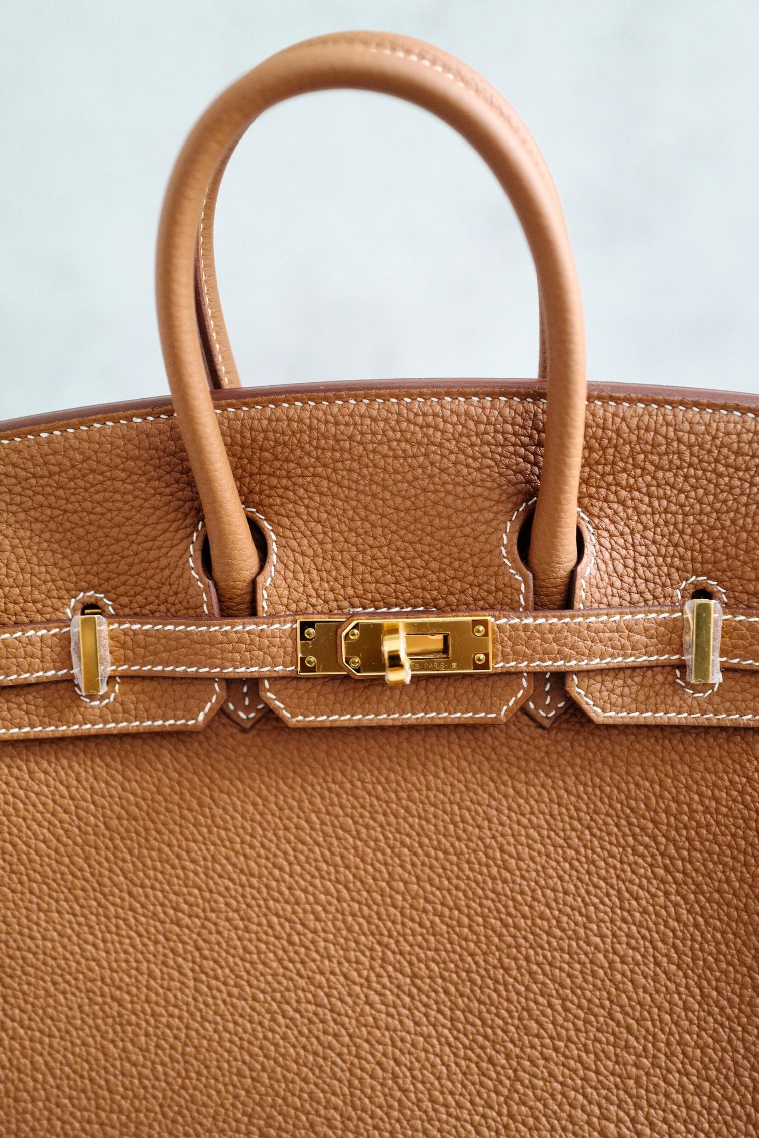 BNIB Hermès Birkin 25 Bag Gold Togo Leather with Gold Hardware en vente 2