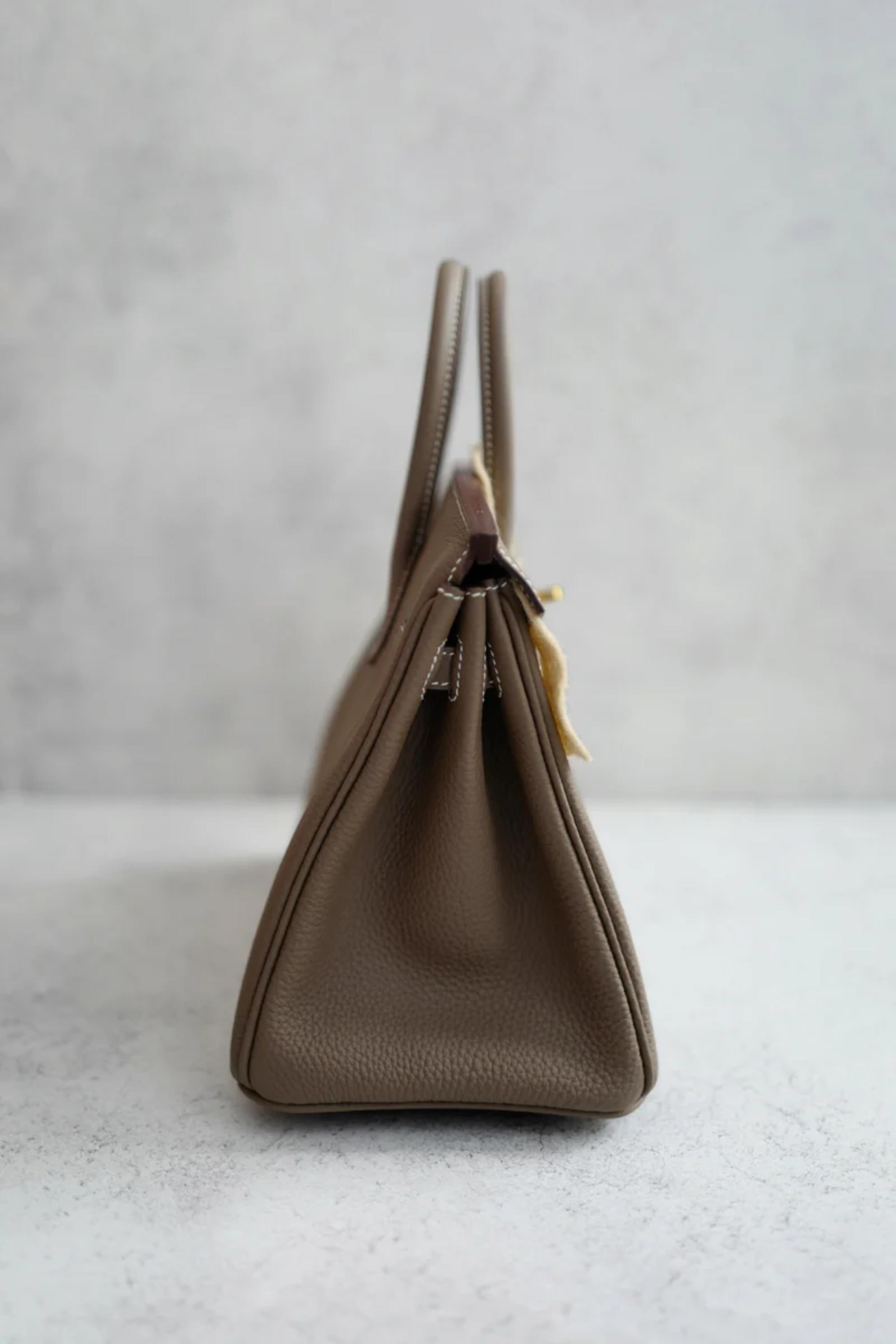 BNIB Hermès Birkin 25 Etoupe In Pelle Togo Con Hardware Oro Timbro 2025 In condizioni Nuovo a Forest Park, GA