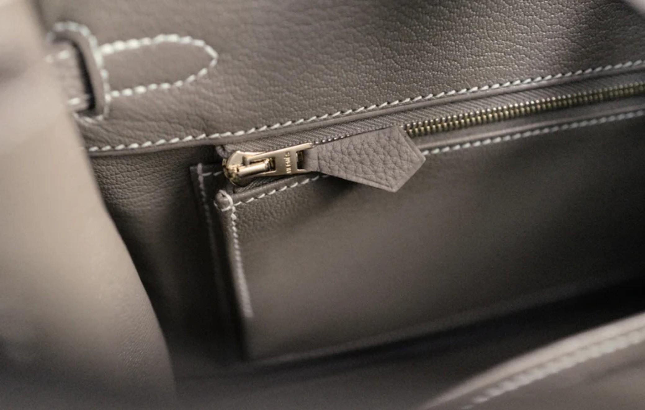 BNIB Hermès Birkin 25 Etoupe In Pelle Togo Con Hardware Oro Timbro 2025 4