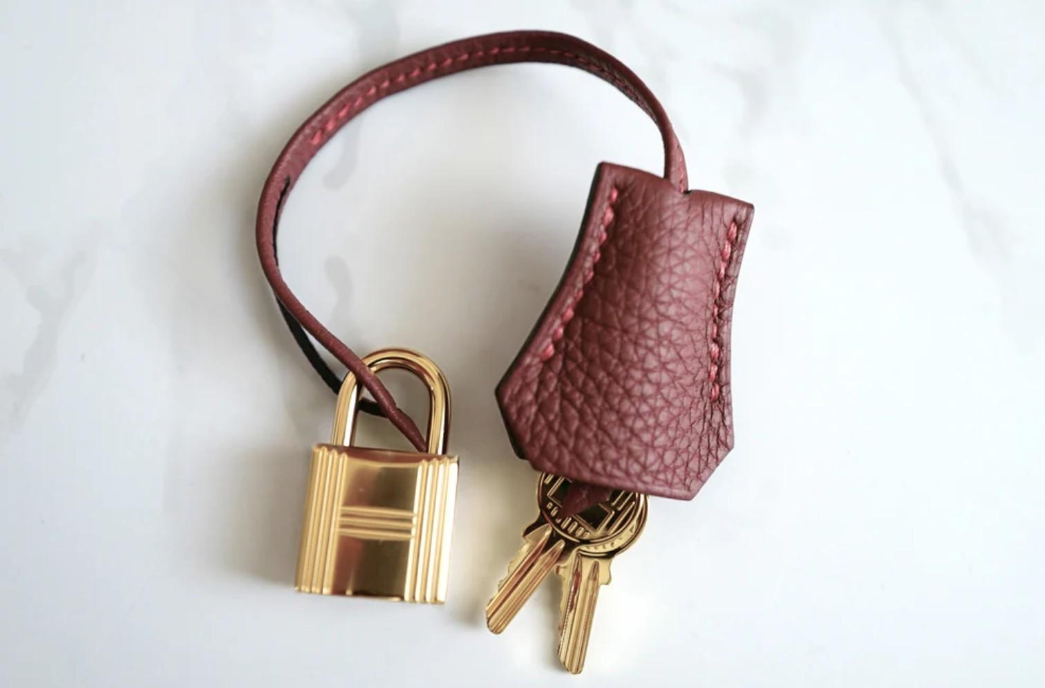 BNIB Hermes Birkin 25 Rouge H Togo Gold Hardware K For Sale 6