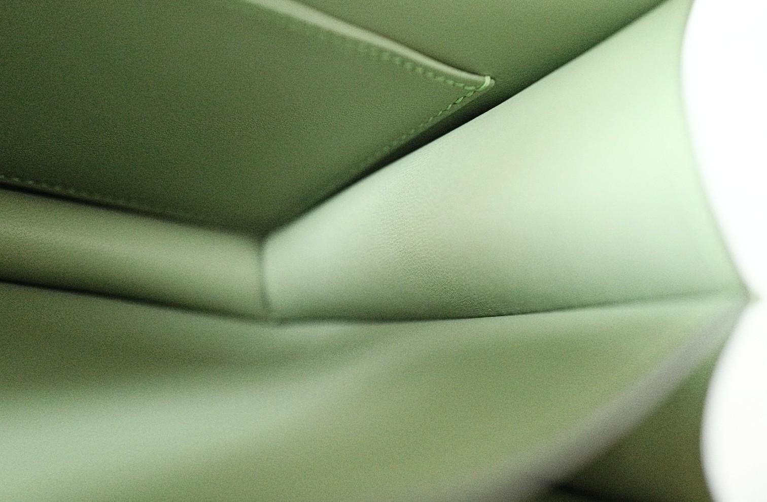 BNIB Hermès Constance 18 Vert Criquet Epsom Ledertasche Exotische Schnalle GHW im Angebot 5