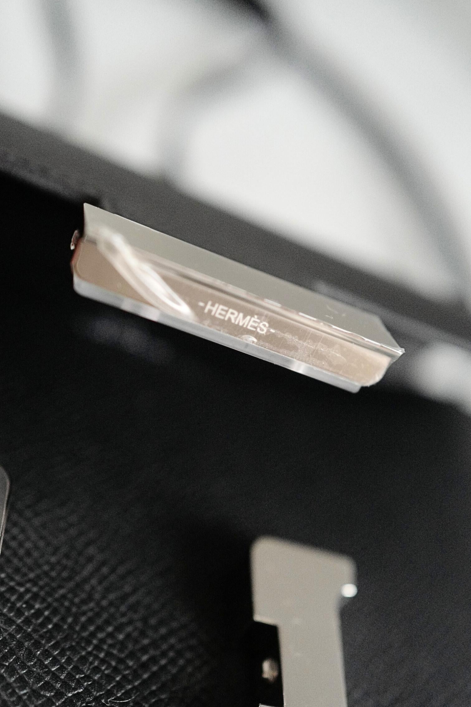 BNIB Hermès Constance III Mini 18 Miroir Black Epsom Leather with PHW For Sale 9