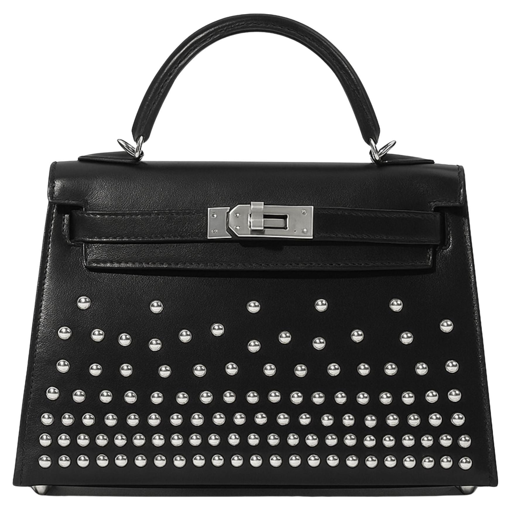 BNIB Hermès Kelly 20 Clouté beschlagen mit Palladium Hardware im Angebot
