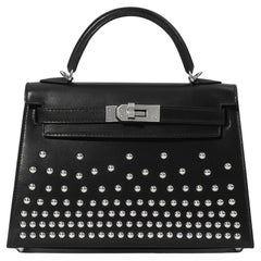 BNIB Hermès Kelly 20 Clouté Studded with Palladium Hardware