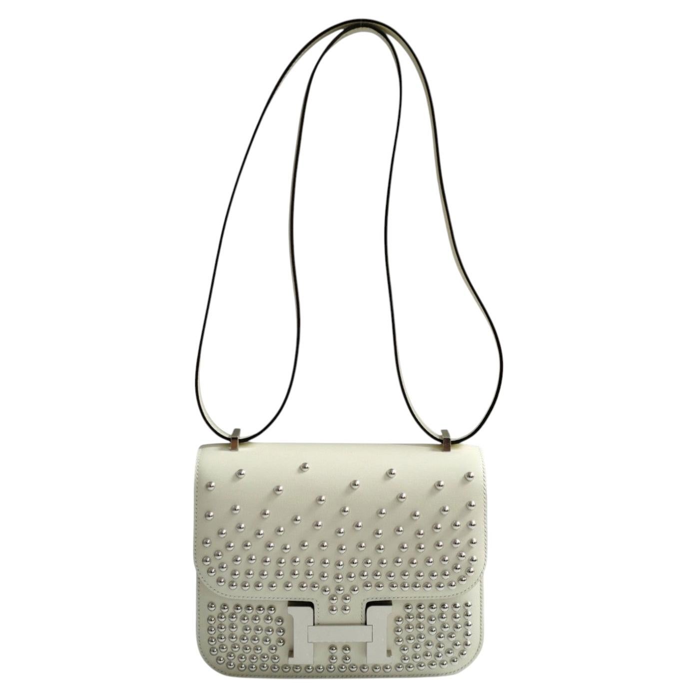 BNIB Hermès Mini Constance 18 Miroir Cloute Cream Calfskin So PHW G Stamp 2026