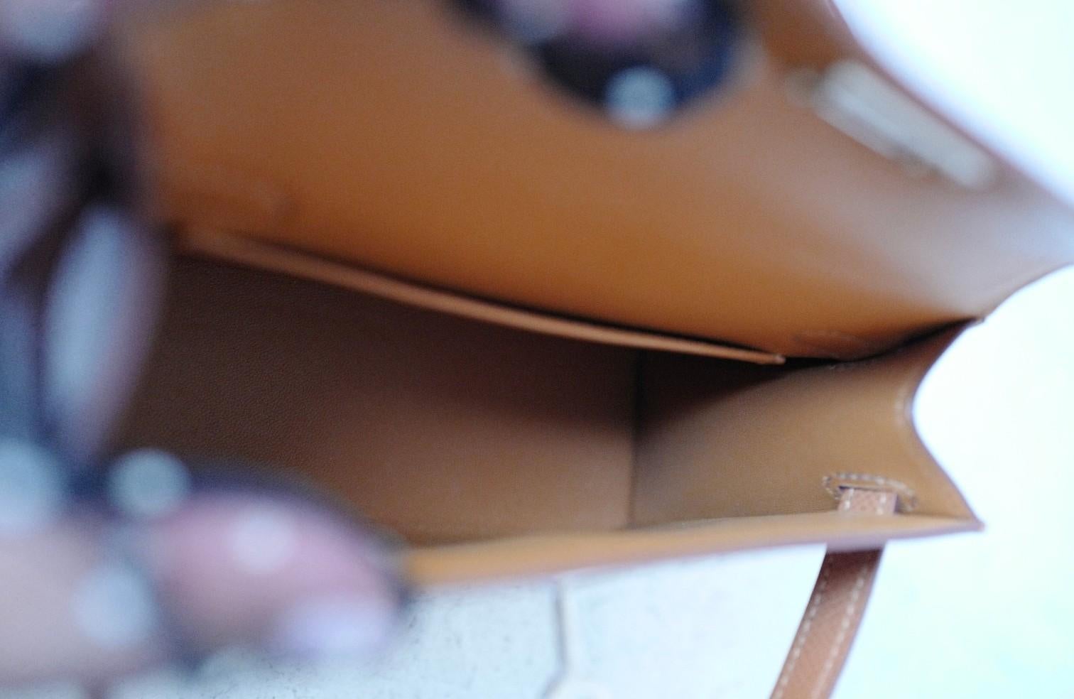 BNIB Hermès Mini Kelly 20 HSS Gold Epsom Leder Palladium Hardware 2025 im Angebot 1
