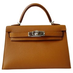 BNIB Hermès Mini Kelly 20 HSS Gold Epsom Leather Palladium Hardware 2025