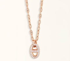 BNIB Hermes Necklace Pendentif Farandole Rose Gold 18K 400 ST Diamonds SH $10K