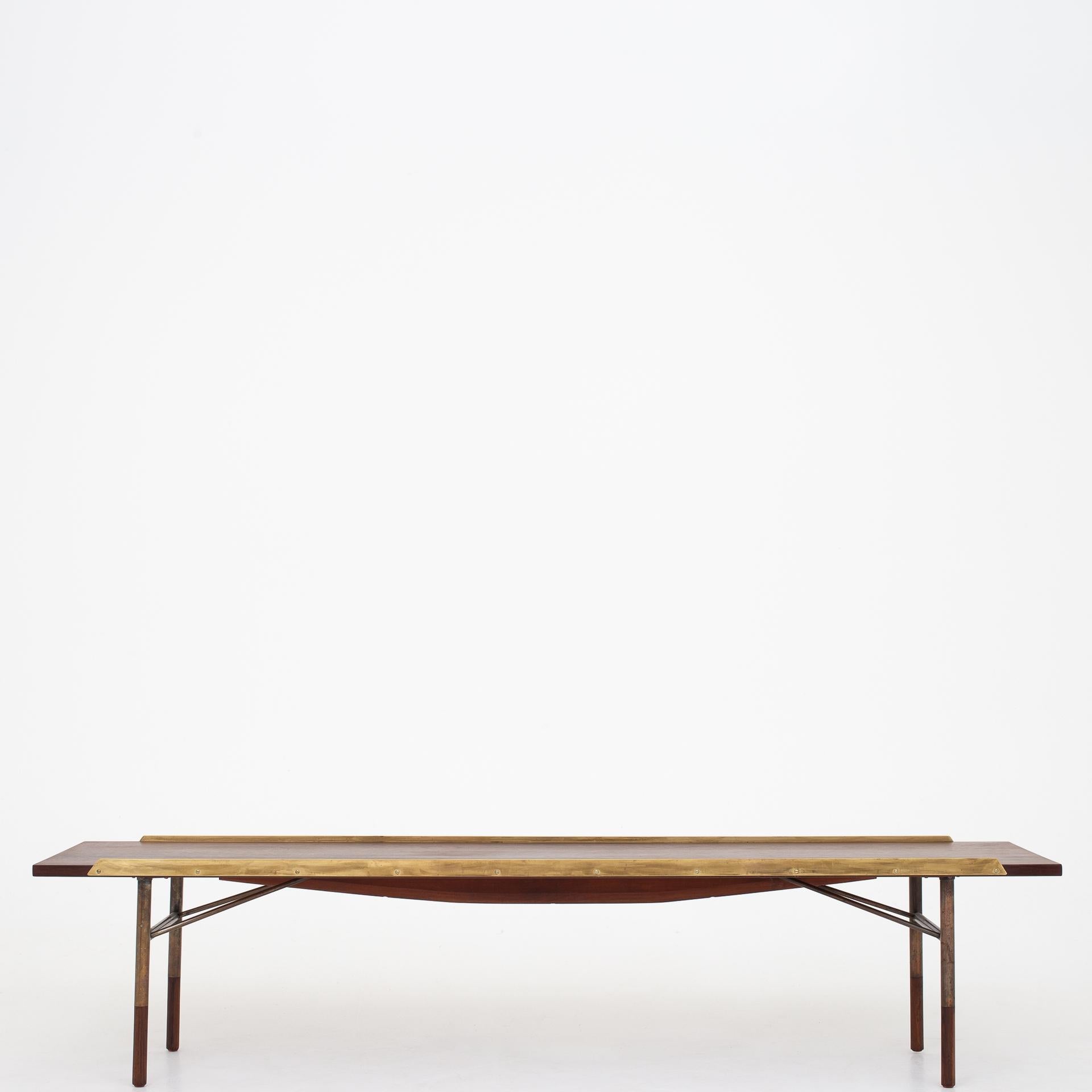 Patinated Bo 101 Bench/Coffee Table in Rosewood by Finn Juhl