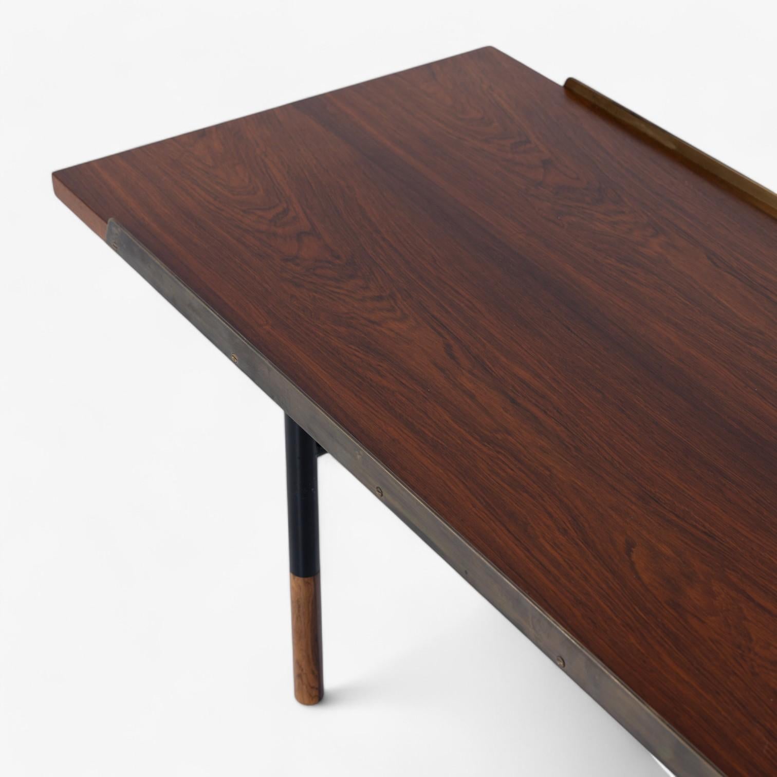 Danish BO 101 - rare bench in Rio rosewood by Finn Juhl For Sale