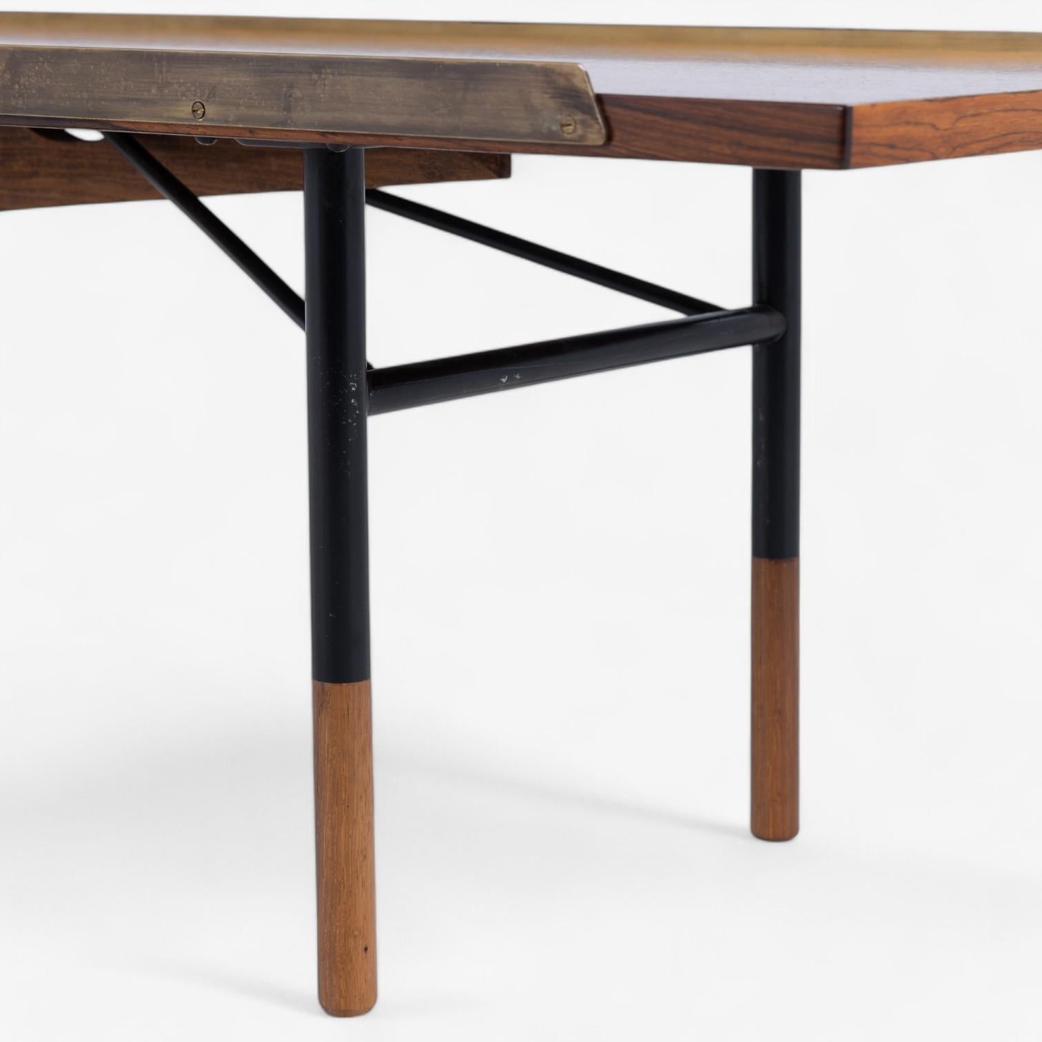 BO 101 - rare bench in Rio rosewood by Finn Juhl In Good Condition For Sale In Copenhagen, DK