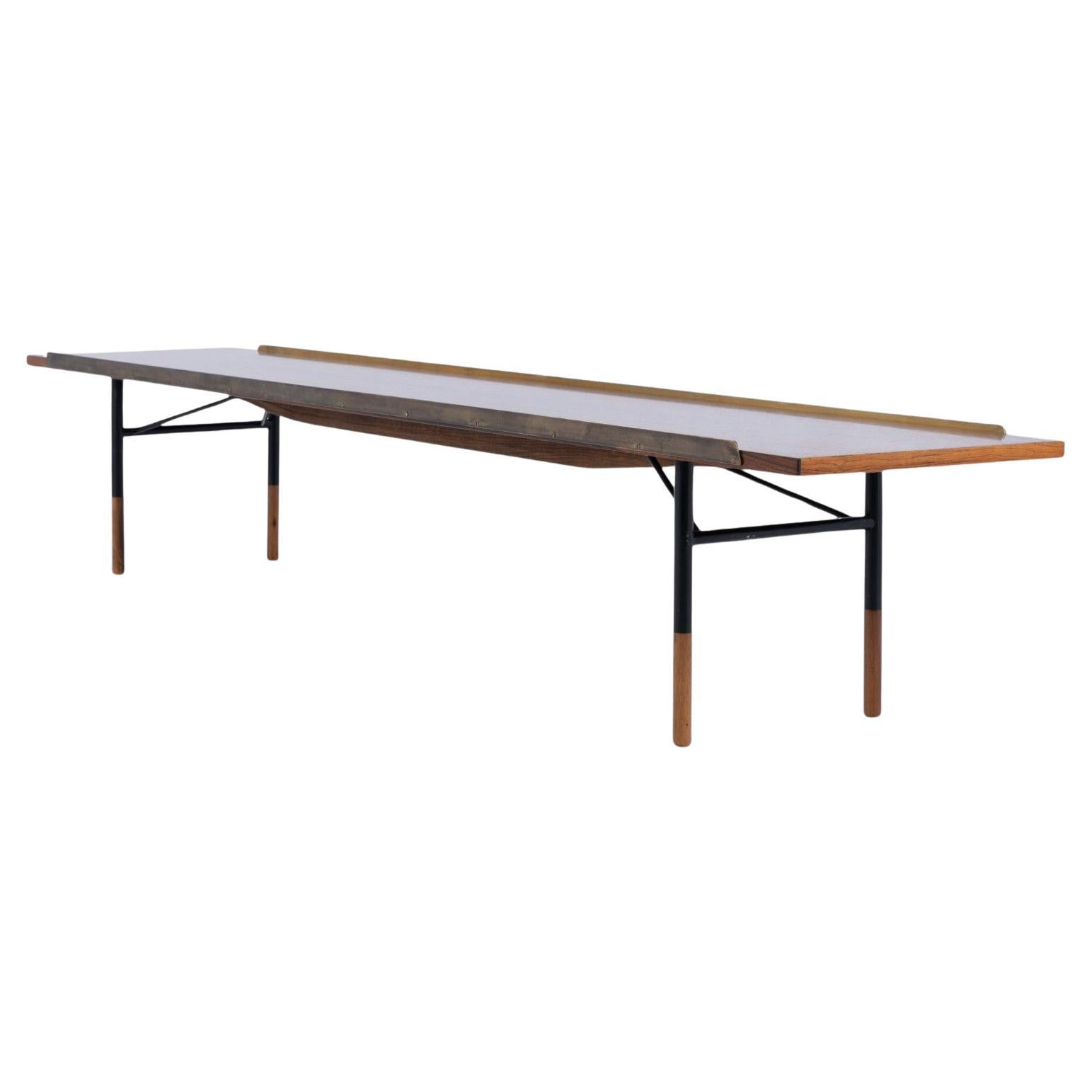 BO 101 - rare bench in Rio rosewood by Finn Juhl For Sale