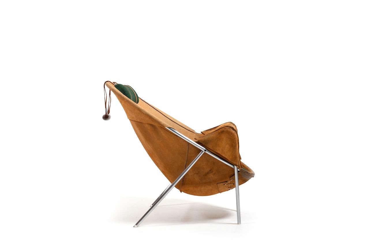 BO-360 lounge chair and Footstool by Erik Ole Jørgensen for Bovirke 1953 For Sale 5