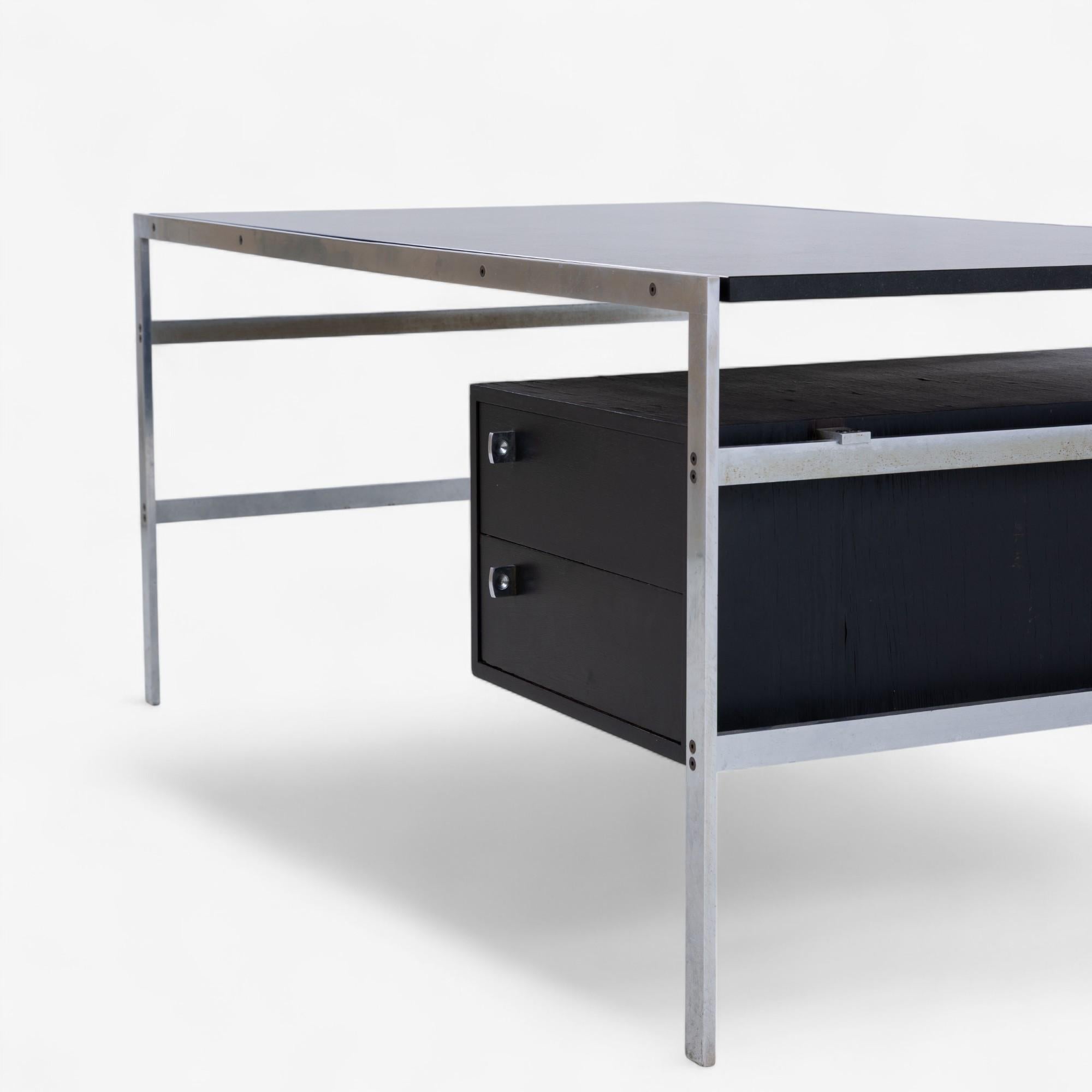 Steel BO 550 - Desk with granite top designed by Fabricius & Kastholm For Sale