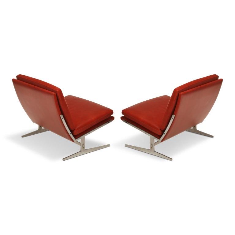 Mid-Century Modern BO-561 Lounge Chairs by Preben Fabricius and Jørgen Kastholm for Bo-Ex, 1962