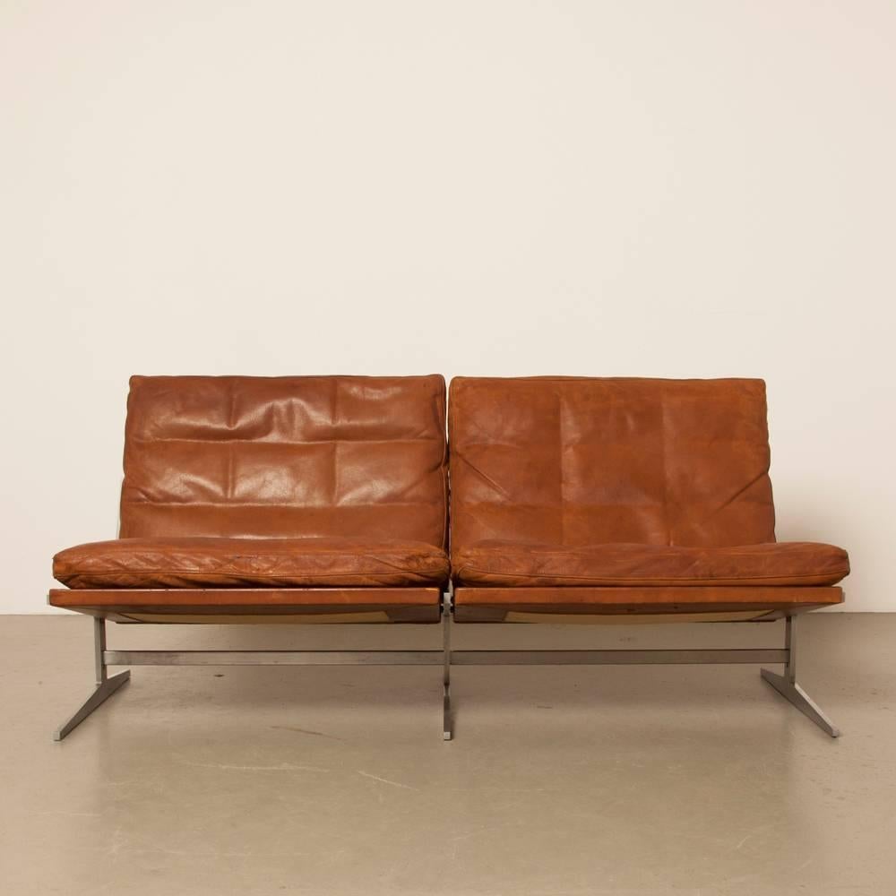 Mid-Century Modern BO 562 Two-Seat by Preben Fabricius and Jorgen Kastholm for Bo-Ex For Sale