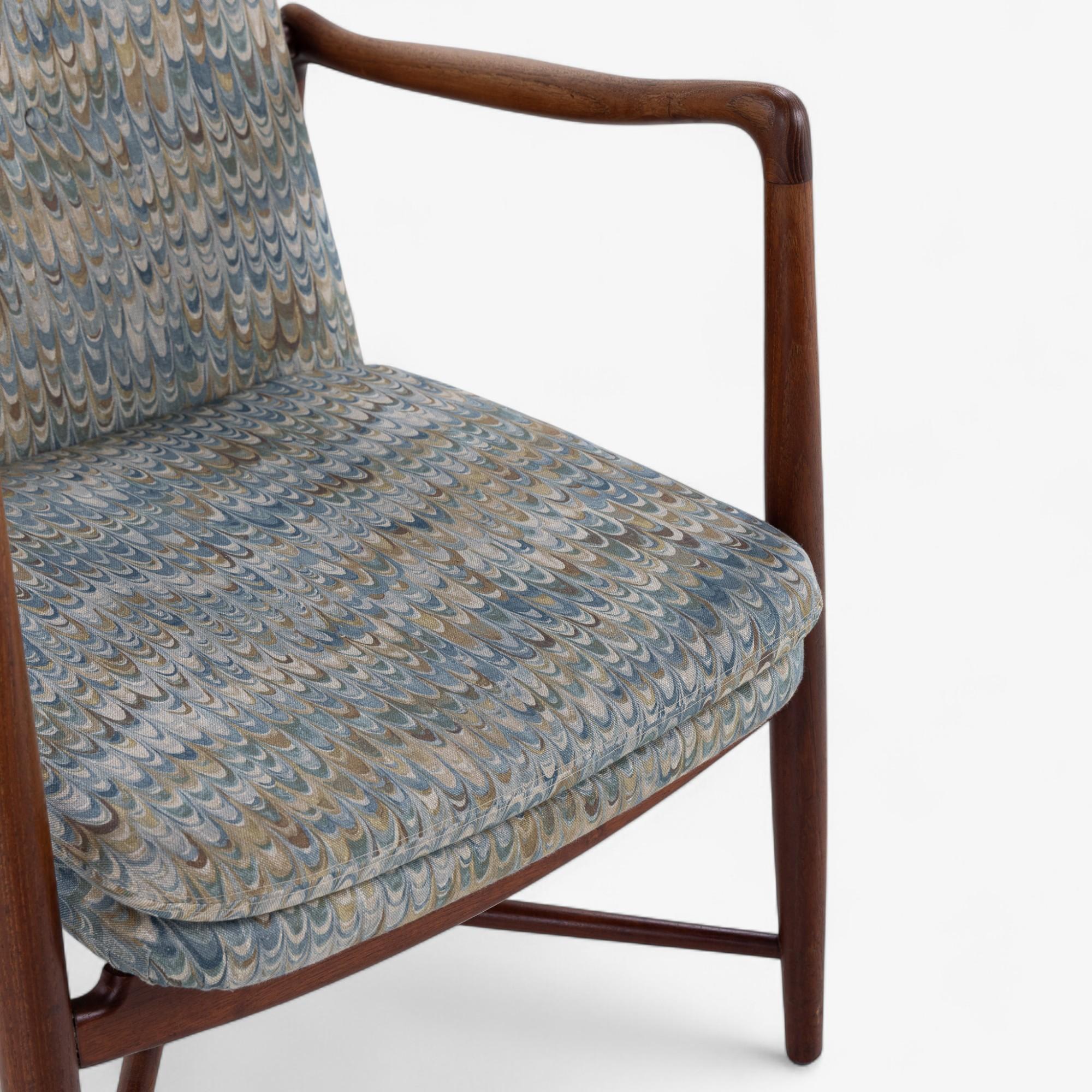 BO 59 - Fauteuil 'Fireplace' en teck massif Finn Juhl Bon état - En vente à Copenhagen, DK