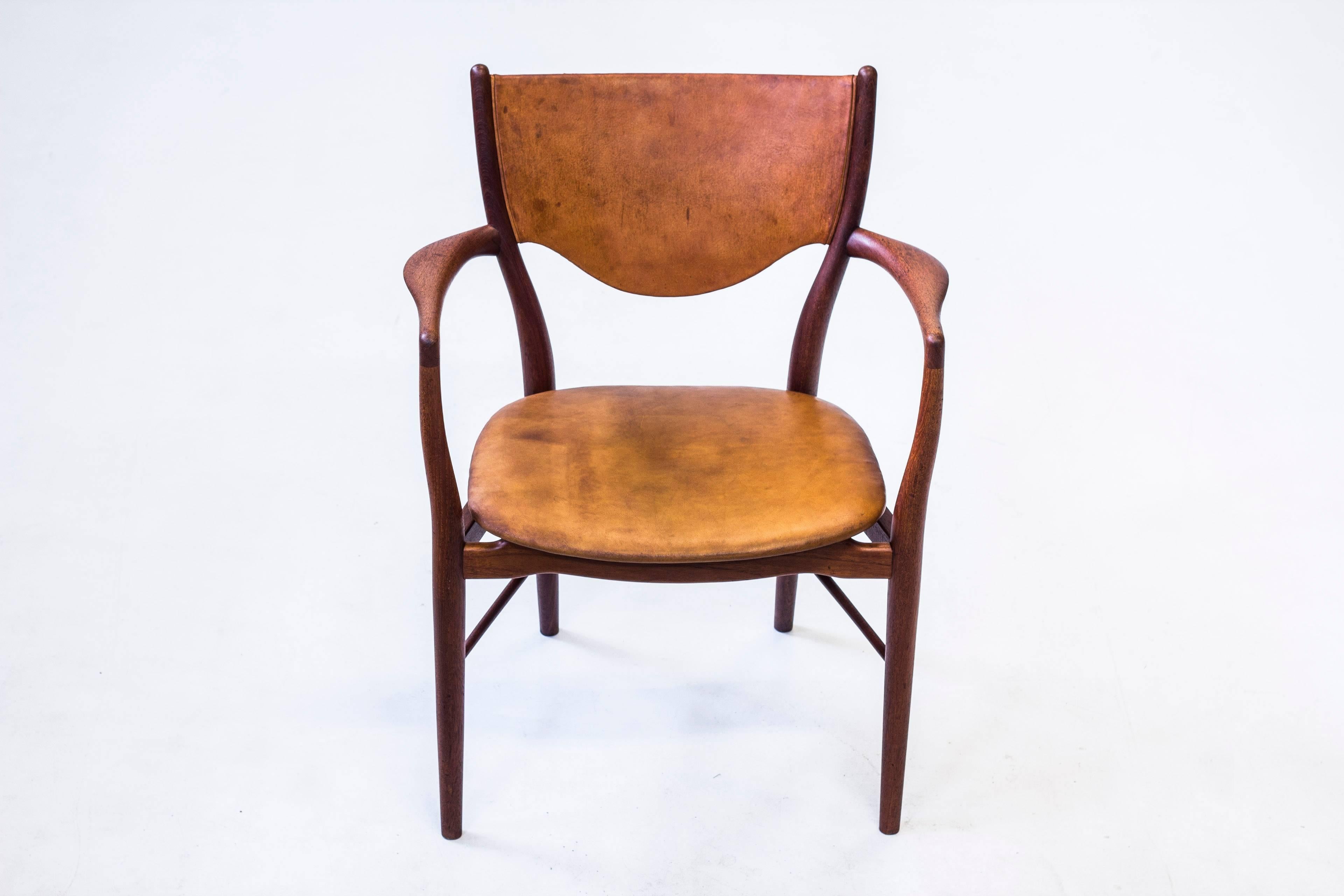 BO-72 arm chair by Finn Juhl, Denmark, 1950s 10