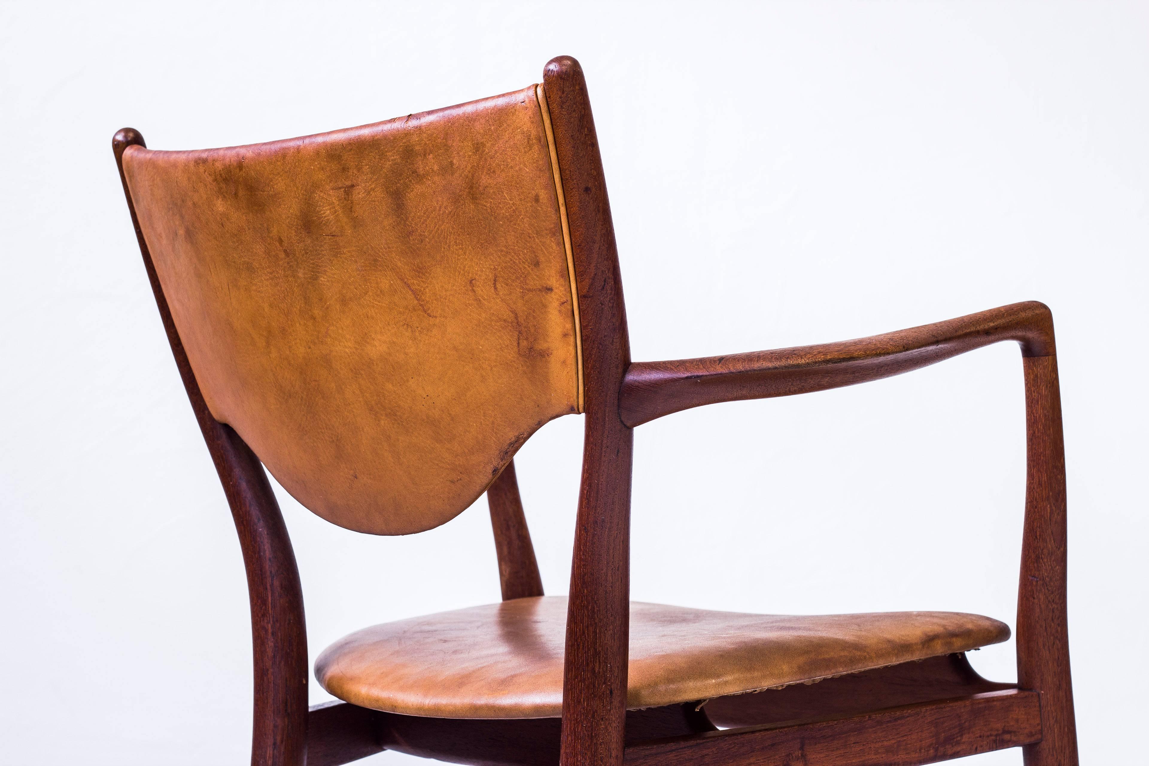 BO-72 arm chair by Finn Juhl, Denmark, 1950s In Excellent Condition In Hägersten, SE