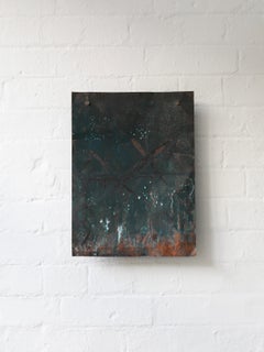 Vintage Abstract Copper Plate Wall Relief, Bo Anderson (1946)