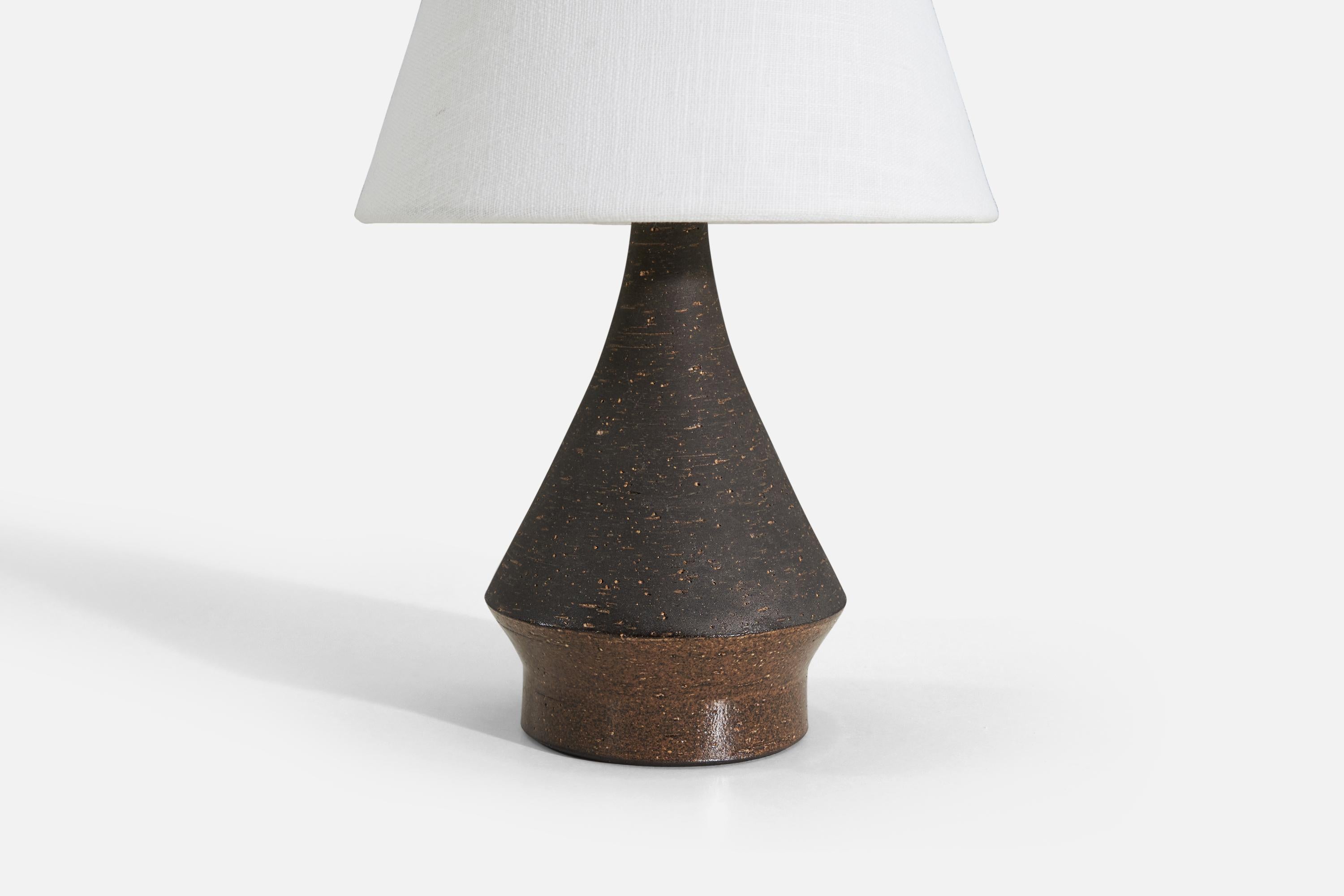 Svedese Bo Bergström, Lampada da tavolo, Gres, per Svensk Form, Svezia, anni '50 in vendita