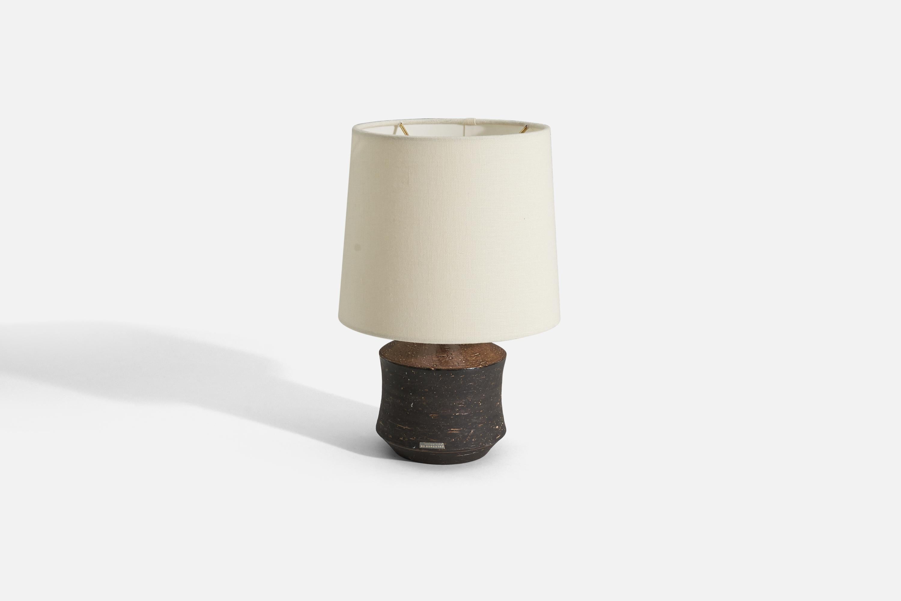 Svedese Bo Bergström, Lampada da tavolo, Gres, per Svensk Form, Svezia, anni '50 in vendita