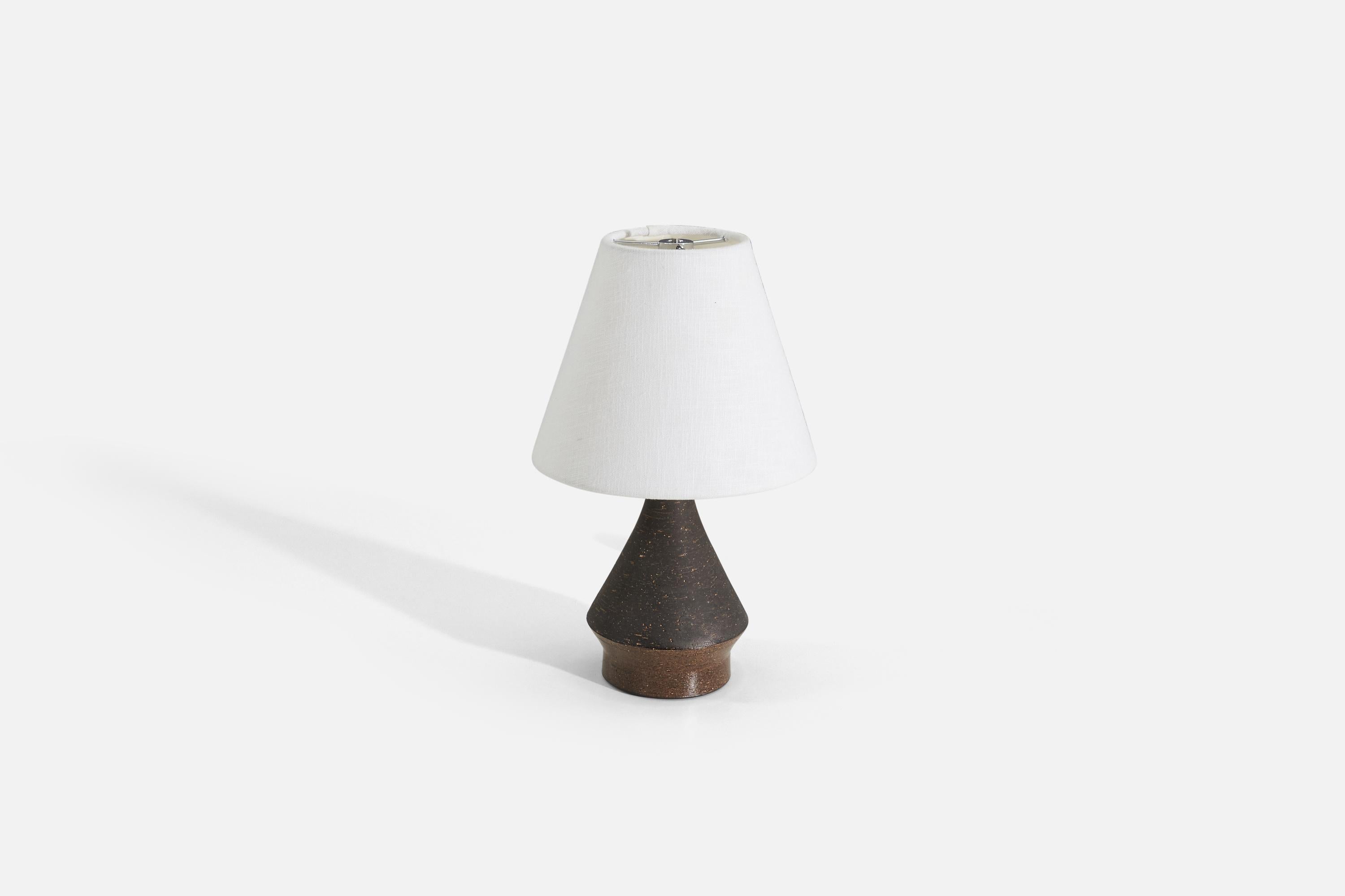 Mid-Century Modern Bo Bergström, Table Lamp, Stoneware, for Svensk Form, Sweden, 1950s For Sale