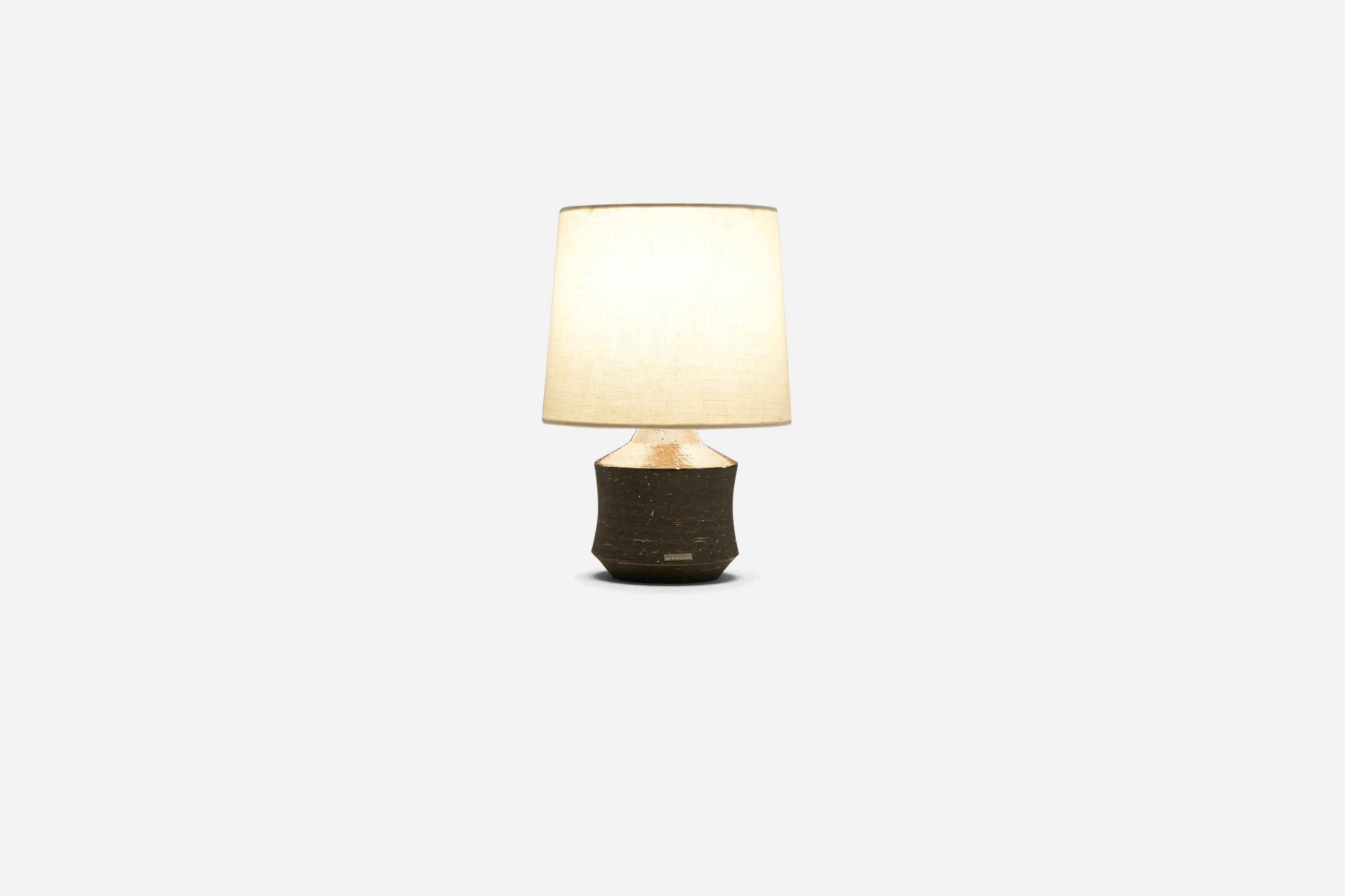 Bo Bergström, Lampada da tavolo, Gres, per Svensk Form, Svezia, anni '50 In condizioni buone in vendita a High Point, NC