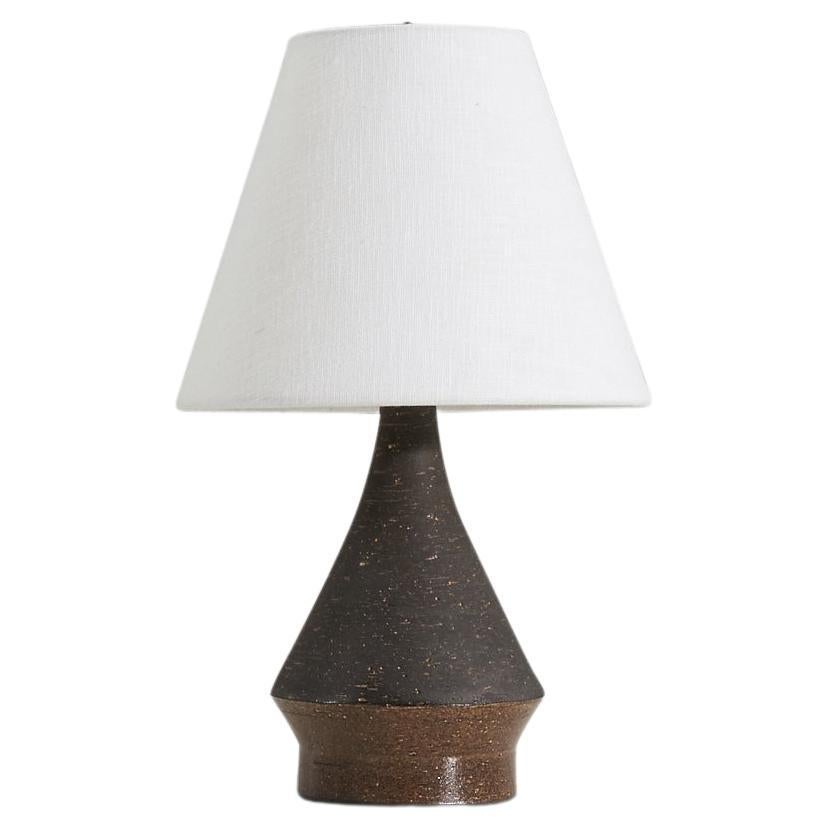 Bo Bergström, Table Lamp, Stoneware, for Svensk Form, Sweden, 1950s For Sale