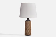 Bo Bergström, Table Lamp, Stoneware, Sweden, 1960s