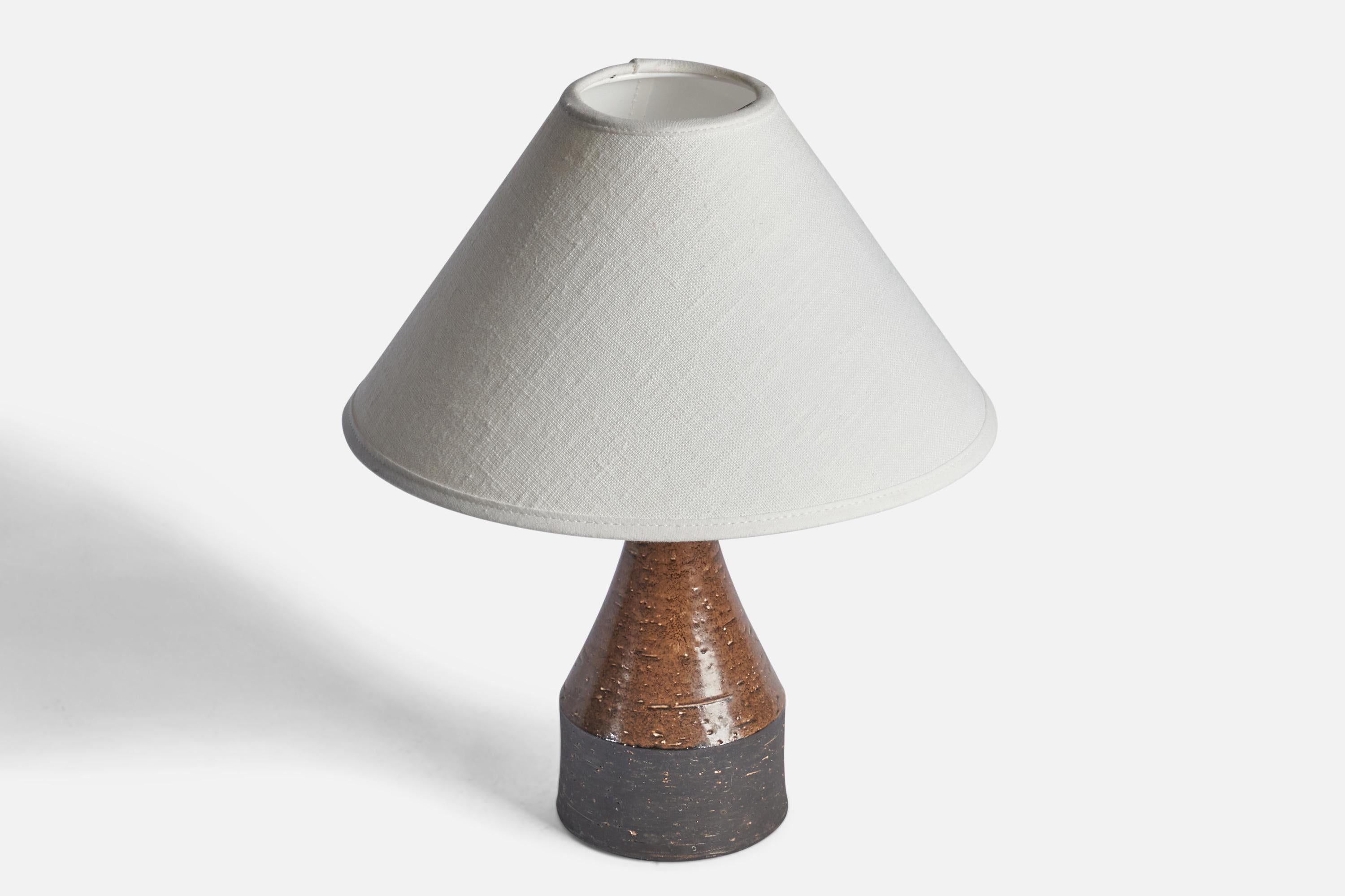 Mid-Century Modern Bo Bergström, Table Lamp, Stoneware, Sweden, 1960s For Sale