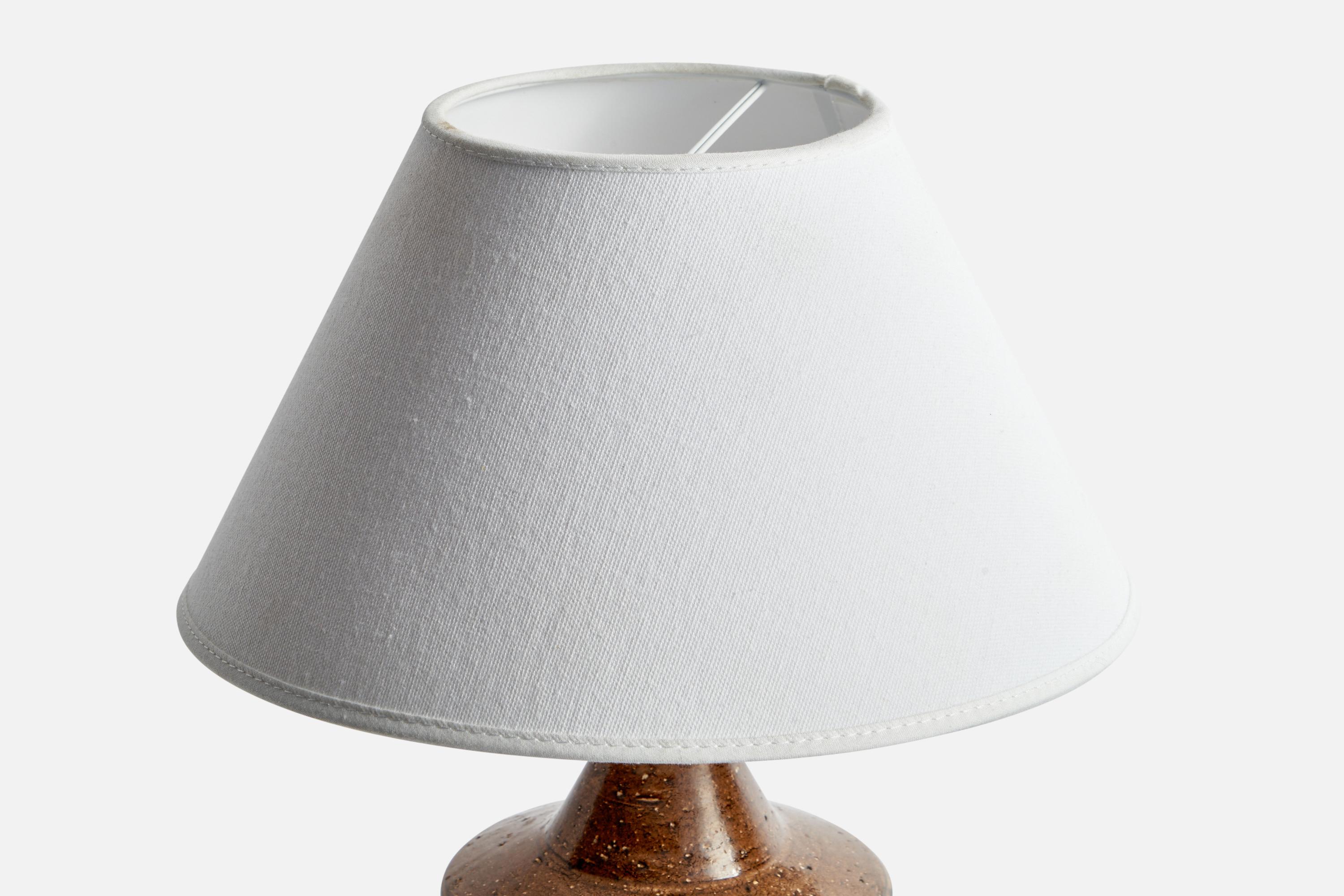 Swedish Bo Bergström, Table Lamp, Stoneware, Sweden, 1960s For Sale