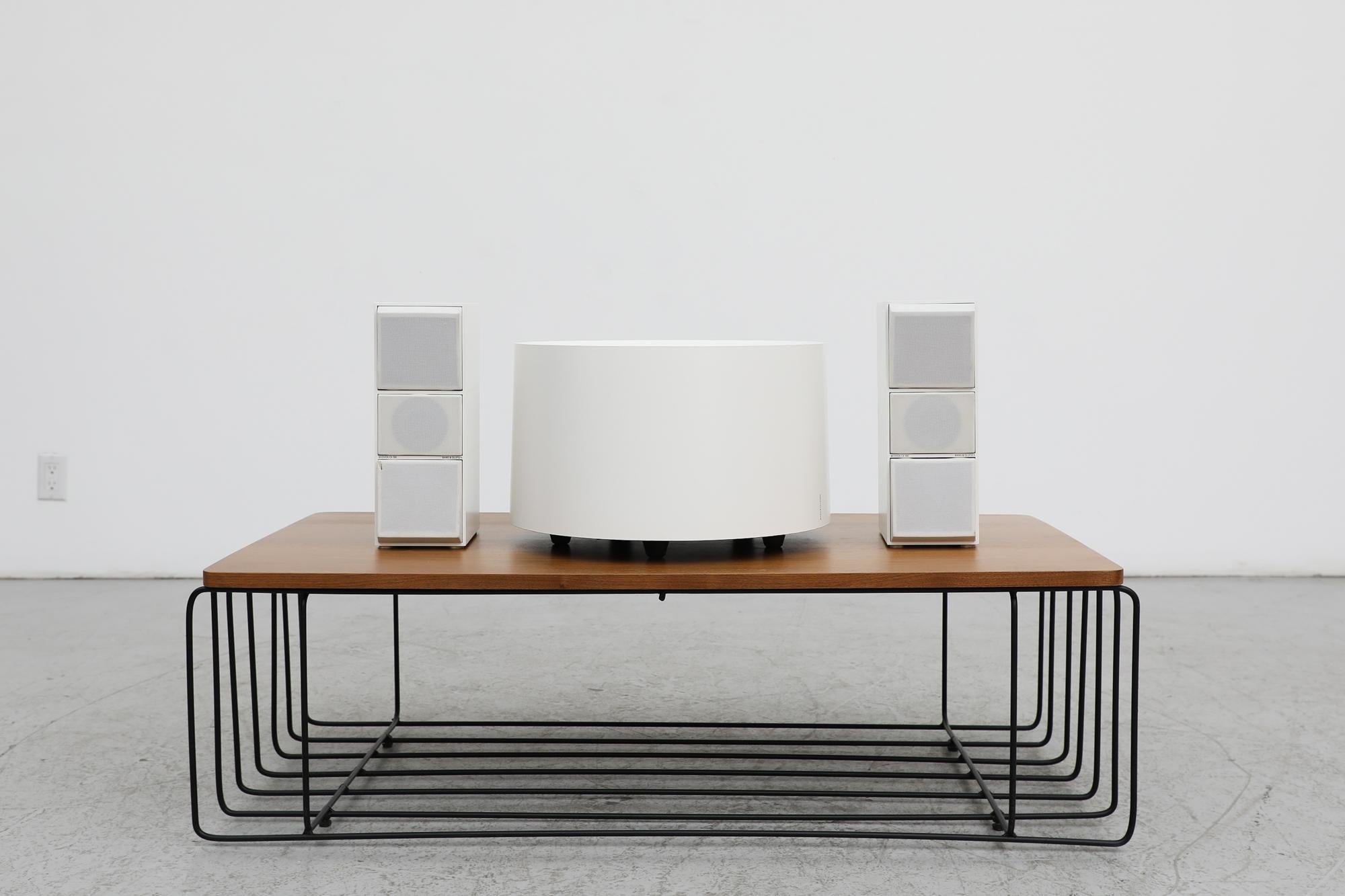 The Beovox Cona, designed in beautifully austere fashion by David Lewis and now permanently in the Moma collection, was the first B&O subwoofer loudspeaker. It was specifically intended for use with the Beovox CX 50 and CX 100 miniature