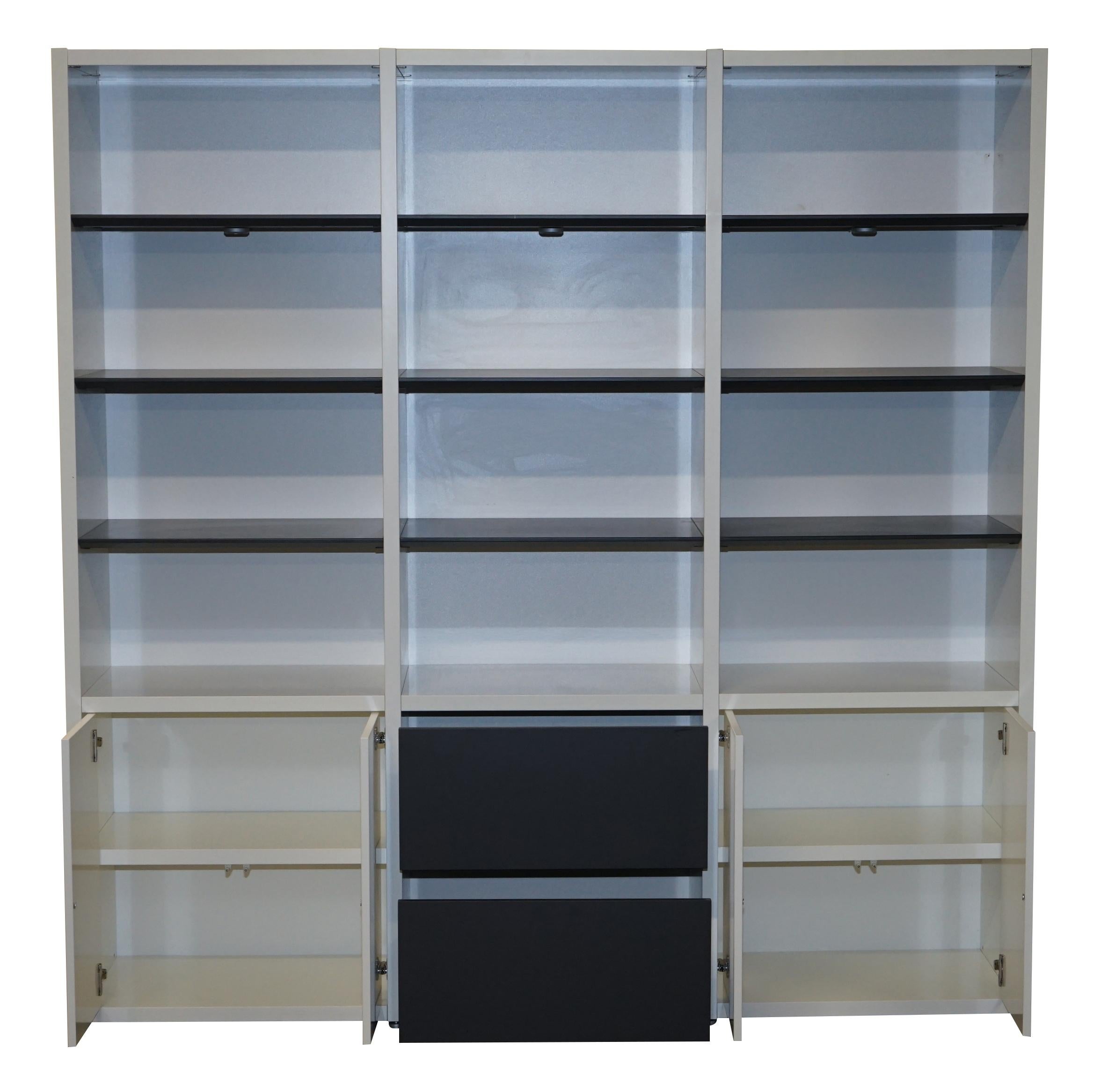 Bo Concepts Copenhagen Wall System Freestanding Bookcase Cupboard For Sale 2