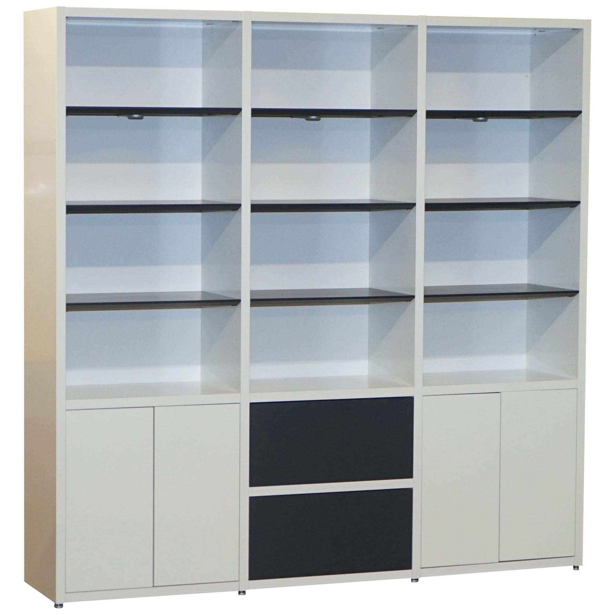Bo Concepts Copenhagen Wall System Freestanding Bookcase Cupboard For Sale