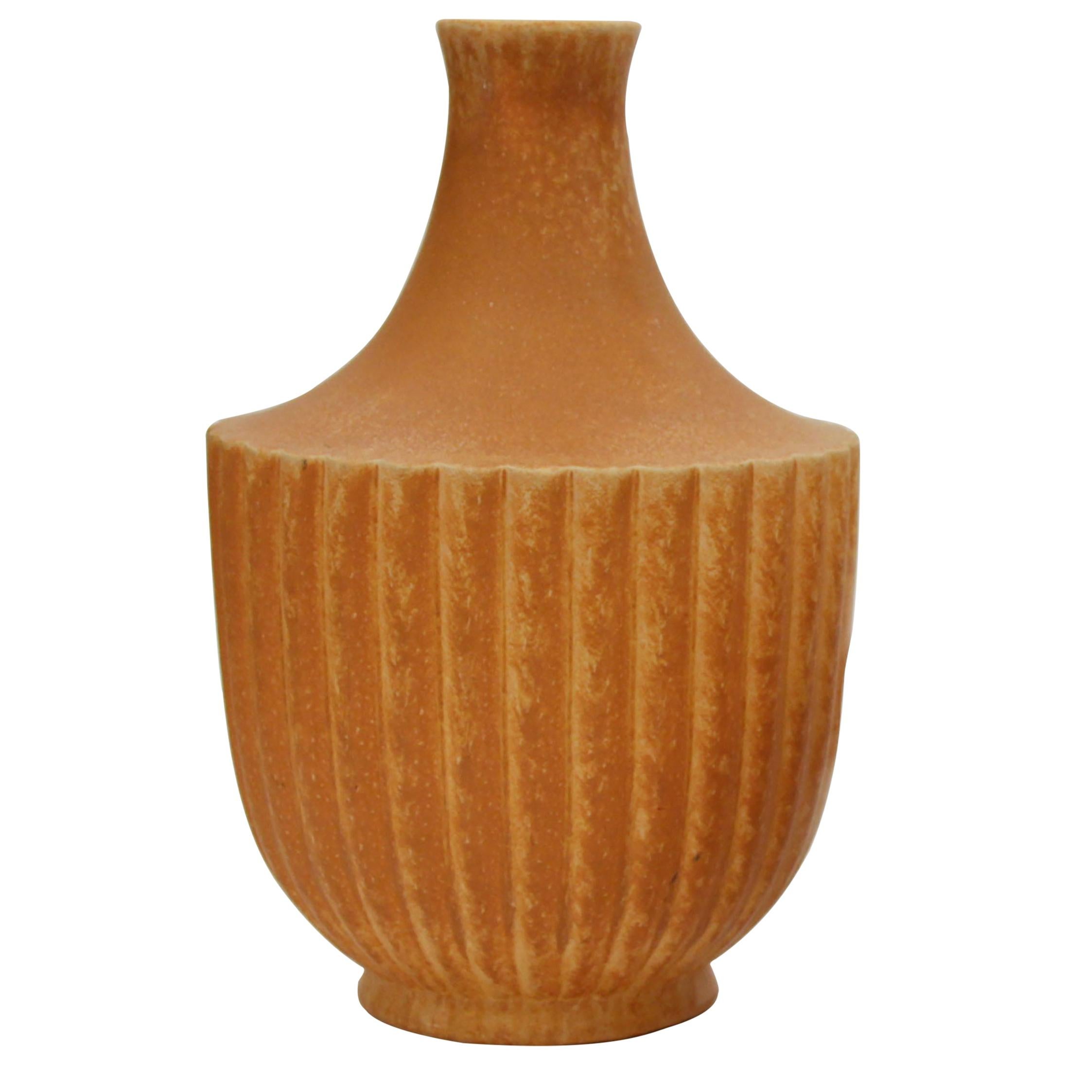 Bo Fajans Pottery Vase Designed by Evald Dahlskog For Sale