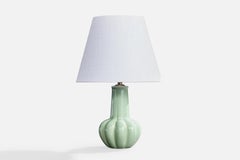 Bo Fajans, Table Lamp, Ceramic, Sweden, 1930s