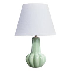 Bo Fajans, Tischlampe, Keramik, Schweden, 1930er Jahre