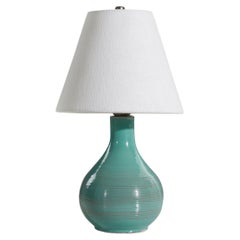 Bo Fajans, Table Lamp, Earthenware, Sweden, 1930s