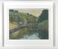 Attrib. Bo Hilton (b. 1961) - Framed 20th Century Oil, Halfpenny Bridge, Bath