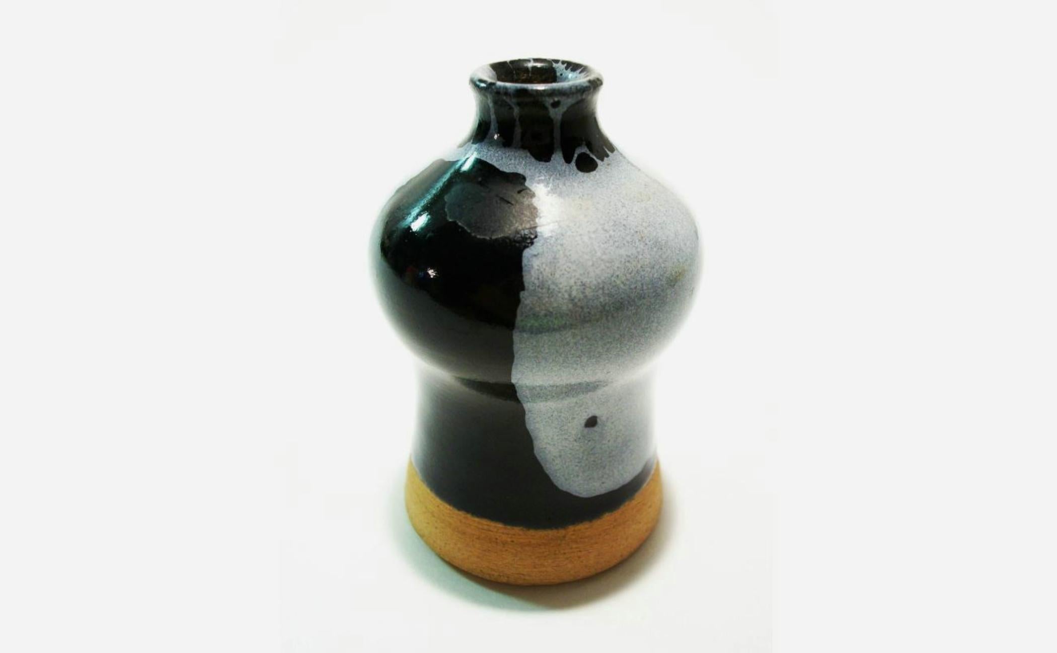 Smaltato BO MELANDER - Vaso a bocciolo in ceramica smaltata della metà del secolo scorso - Danimarca - Circa anni '60 in vendita