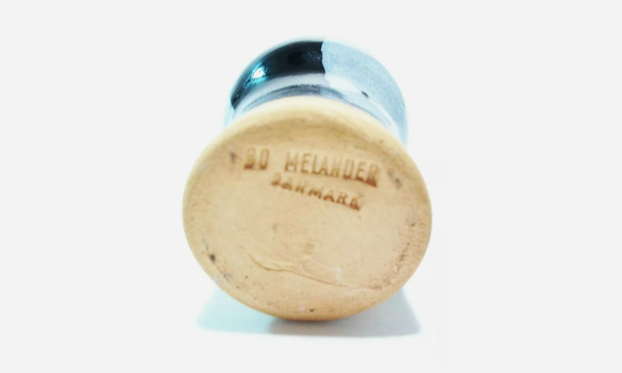 Ceramica BO MELANDER - Vaso a bocciolo in ceramica smaltata della metà del secolo scorso - Danimarca - Circa anni '60 in vendita